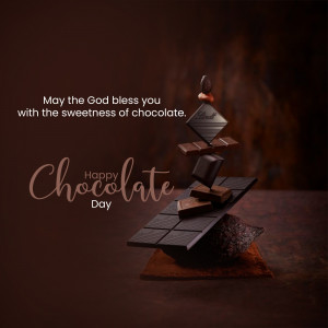 Happy Chocolate Day Promotional Banner For Instagram