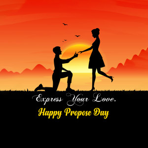 Propose Day Silhouette Artwork For Pinterest