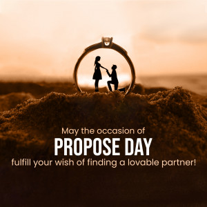 Propose Day Wish Promotional Banner For Pinterest