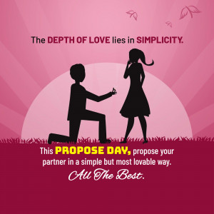 Proposal Day - Depth Of Love Creative Design For X