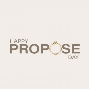 Happy Propose Day - Diamond Ring Artwork For Twitter