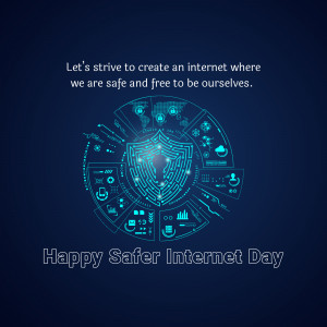 Safer Internet Day Graphic Poster For X