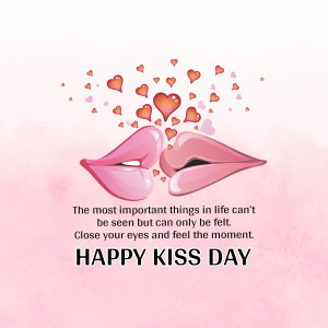 Happy Kiss Day Greeting Template For Instagram