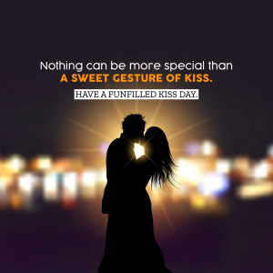 Sweet Kiss Day Greeting Post For Pinterest