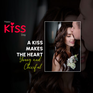Happy Kiss Day Branding Post For Pinterest