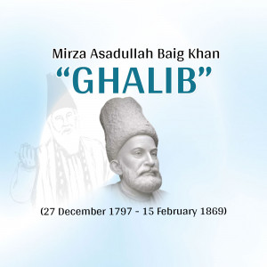 Mirza Ghalib - Portrait Creative Design For X
