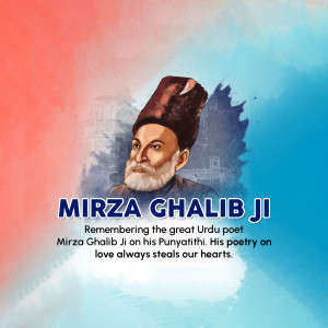 Mirza Ghalib Ji - Remembering The Urdu Poet Design For Google Business Profile