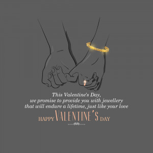 Valentine's Day Jewellery Promise Graphic For LinkedIn