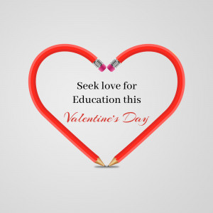 Love For Education - Valentine's Day Design For Telegram