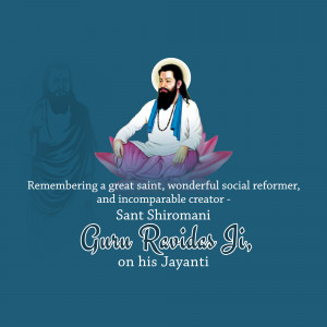 Guru Ravidass Jayanti Business Poster For Twitter