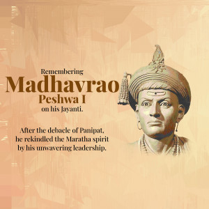 Madhavrao Peshwa I Jayanti Social Media Post For Threads