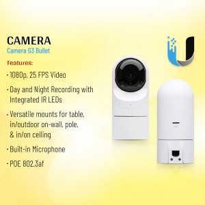 Ubiquiti Camera G3 Bullet security camera product shot