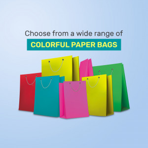 Colorful Paper Bags Collection Design For Threads