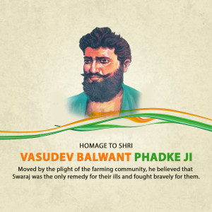 Homage To Vasudev Balwant Phadke Ji Poster For X