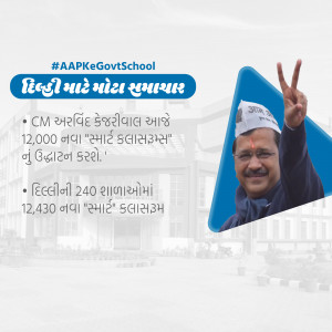 Delhi Government's Smart Classrooms Initiative Design For Twitter