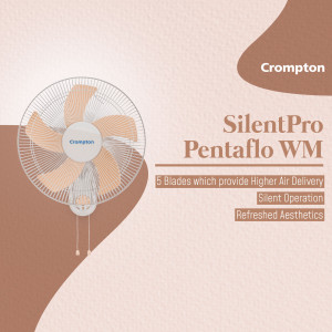 Crompton SilentPro PentaFlo WM 5 blade wall fan