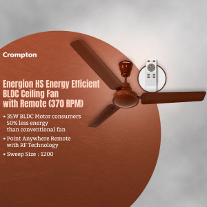 Crompton Energion HS BLDC Ceiling Fan with Remote