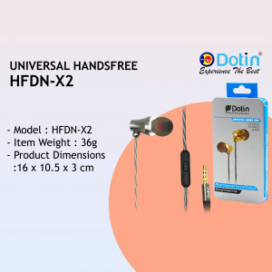 Dotin HFDN-X2 handsfree earphones in packaging