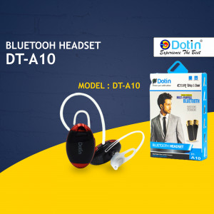 Dotin DT-A10 Bluetooth Headset with Packaging