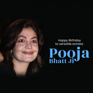 Pooja Bhatt Birthday Wish Flyer For Threads