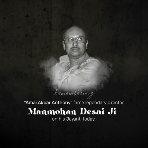 Remembering Manmohan Desai Ji Poster For Facebook