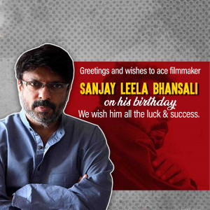 Sanjay Leela Bhansali Birthday Wish Design For Twitter