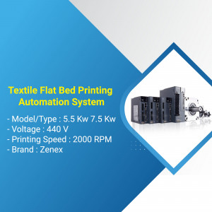 Zenex Textile Flat Bed Printing Automation System - Model 5.5 Kw / 7.5 Kw