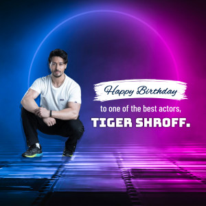 Happy Birthday Tiger Shroff Graphic For Pinterest