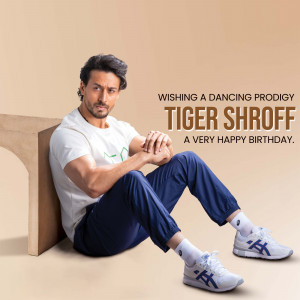 Tiger Shroff Birthday Wish Marketing Image For Google Business Profile