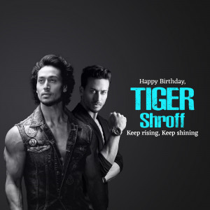 Tiger Shroff Birthday Wish Flyer For Facebook
