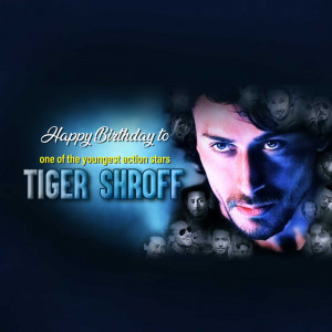 Happy Birthday Tiger Shroff Design For Twitter