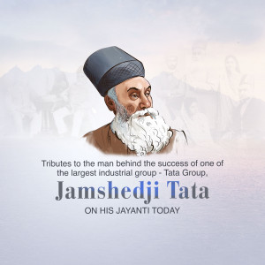 Jamshedji Tata Jayanti Branding Post For Threads