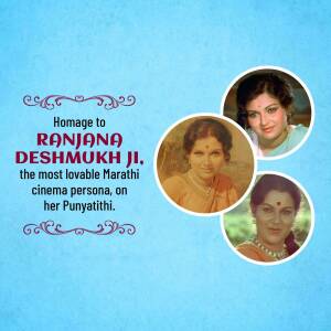 Homage To Ranjana Deshmukh Ji Advertisement For WhatsApp