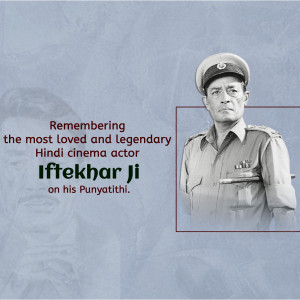 Remembering Iftekhar Ji Branding Post For LinkedIn