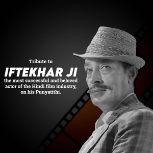 Tribute To Iftekhar Ji Branding Post For WhatsApp
