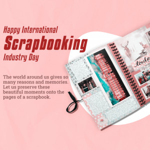 Happy International Scrapbooking Industry Day Branding Post For Telegram