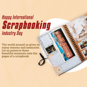 Happy International Scrapbooking Industry Day Branding Post For Telegram