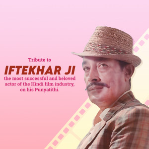 Tribute To Iftekhar Ji Business Poster For Twitter