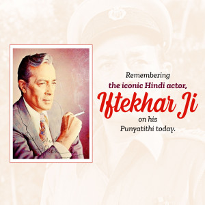 Remembering Iftekhar Ji Marketing Image For WhatsApp