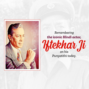 Iftikhar Khan - Remembering The Iconic Actor Image For WhatsApp