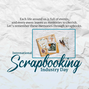 International Scrapbooking Industry Day Creative Design For Facebook