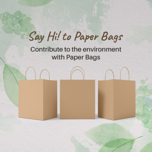 Eco-Friendly Paper Bags Social Media Post For Google Business Profile