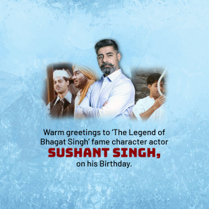 Sushant Singh Birthday Wish Advertisement For LinkedIn