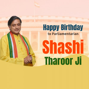 Happy Birthday Shashi Tharoor Post For X