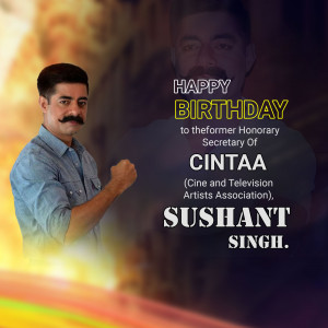 Happy Birthday Sushant Singh Design For Facebook