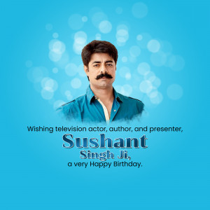 Sushant Singh Ji Birthday Wish Design For WhatsApp