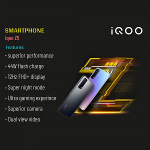 IQOO Z5 Smartphone - Features Highlight Promotional Banner For Instagram