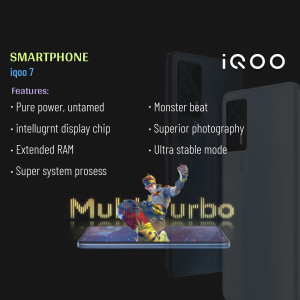 IQOO 7 Smartphone - Multurbo Feature Design For Threads
