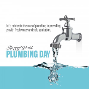 Happy World Plumbing Day Image For LinkedIn