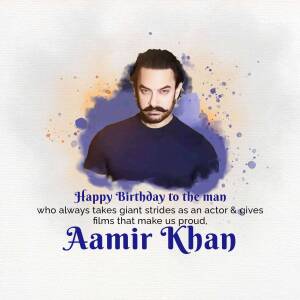 Aamir Khan Birthday Wish Advertisement For Instagram